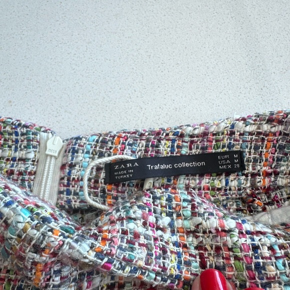 Zara Multicolor Tweed Skort - Picture 4 of 7